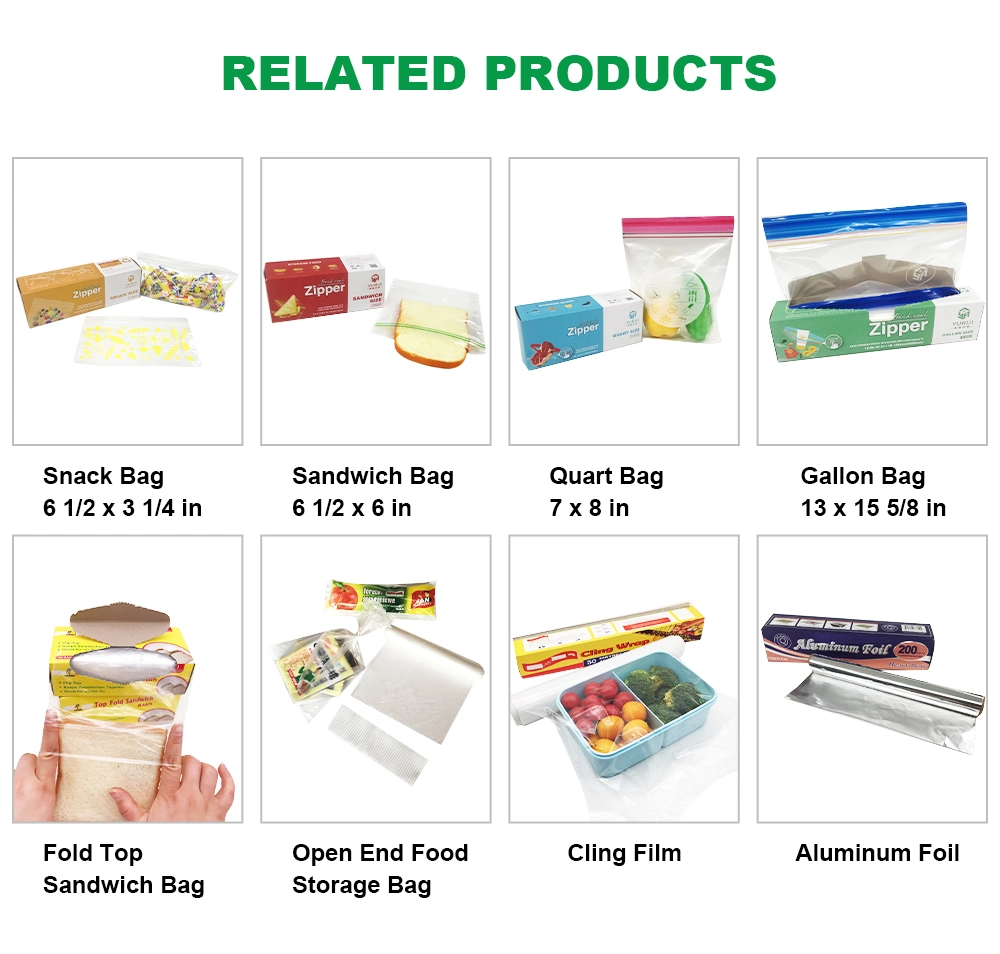 O E M Service Food Grade Clear Plastic Packaging Zip Lock Resealable Bag Transparent Zipper Bag