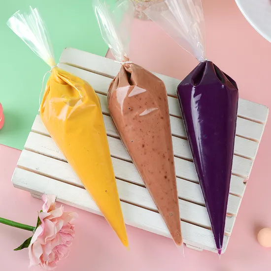 Gâteau en plastique jetable de qualité alimentaire décorer une poche à douille de pâtisserie