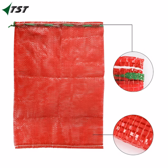 Sacs en maille tissés en PP sur guichet pour légumes