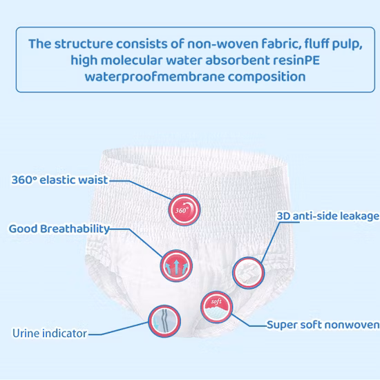 Poignée OEM sac d'emballage en plastique guichet poly sac film plastique sac d'emballage de couches pour bébés