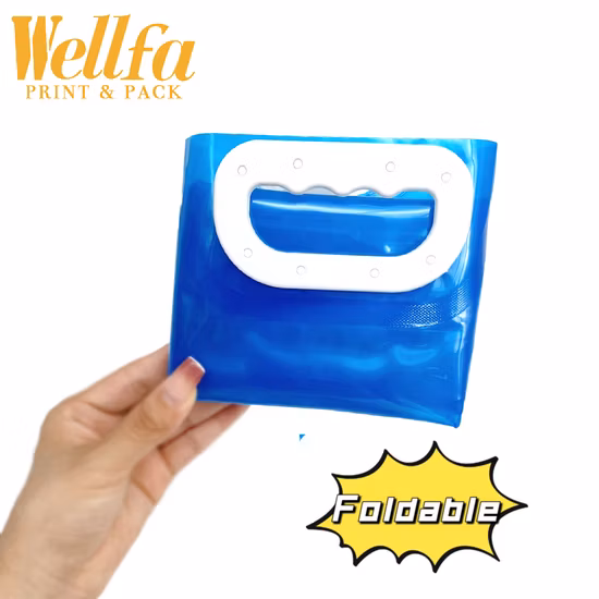 Sans BPA 1L5l 10L Logo personnalisé clair Camping en plein air randonnée poignée portable pochette à bec emballage en plastique sac de stockage d'eau pliant avec vanne papillon