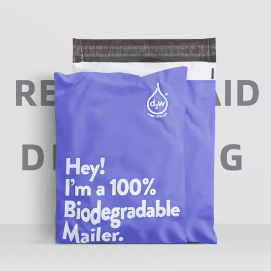 Logo personnalisé couleur plastique biodégradable Poly Mail Express sac d'expédition vêtements enveloppe courrier sac d'expédition