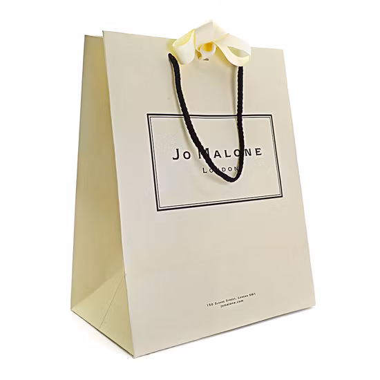 Sac en papier avec Logo personnalisé imprimé, vente en gros, épicerie, sac cadeau en papier blanc et brun avec poignée, article d'emballage de Surface industrielle