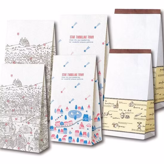 Sac cadeau en papier kraft sac à provisions à poignée torsadée sac non tissé